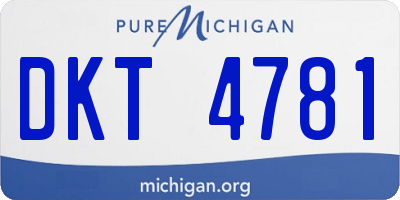 MI license plate DKT4781