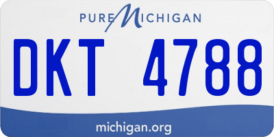 MI license plate DKT4788