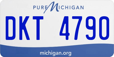 MI license plate DKT4790