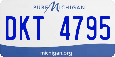 MI license plate DKT4795