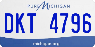 MI license plate DKT4796
