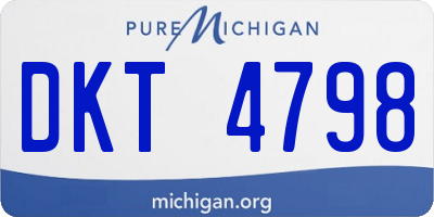 MI license plate DKT4798