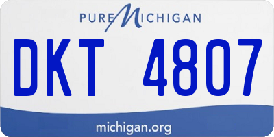 MI license plate DKT4807