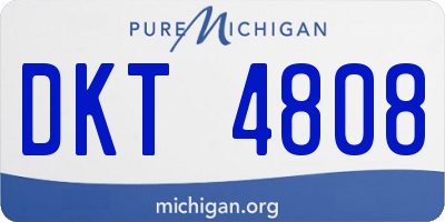 MI license plate DKT4808