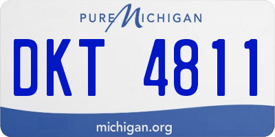 MI license plate DKT4811