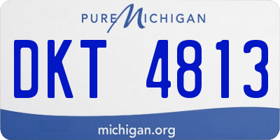 MI license plate DKT4813