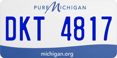 MI license plate DKT4817