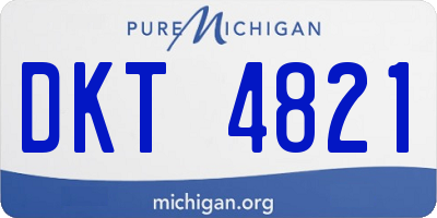 MI license plate DKT4821