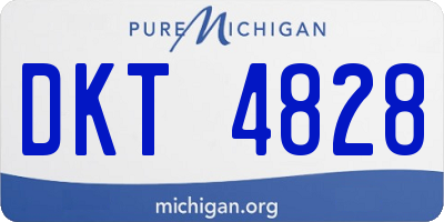 MI license plate DKT4828