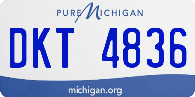 MI license plate DKT4836