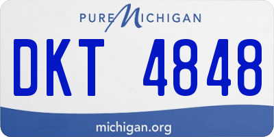 MI license plate DKT4848