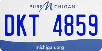 MI license plate DKT4859