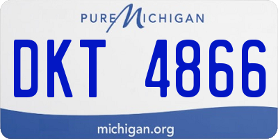MI license plate DKT4866