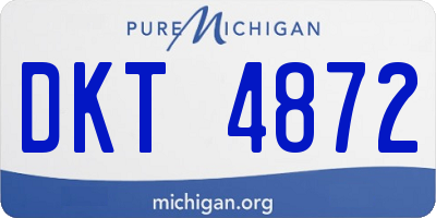 MI license plate DKT4872