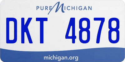 MI license plate DKT4878