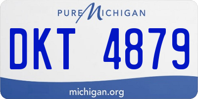 MI license plate DKT4879