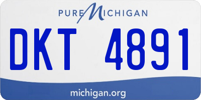 MI license plate DKT4891