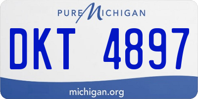 MI license plate DKT4897