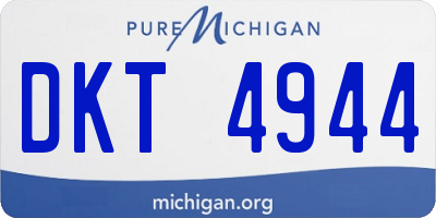 MI license plate DKT4944