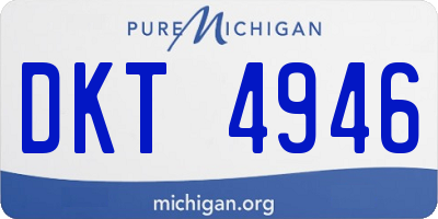 MI license plate DKT4946