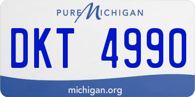 MI license plate DKT4990