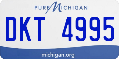 MI license plate DKT4995