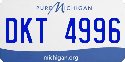 MI license plate DKT4996