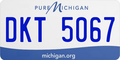 MI license plate DKT5067