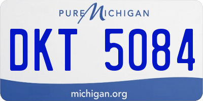 MI license plate DKT5084