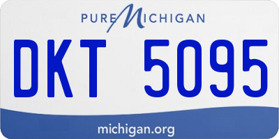 MI license plate DKT5095