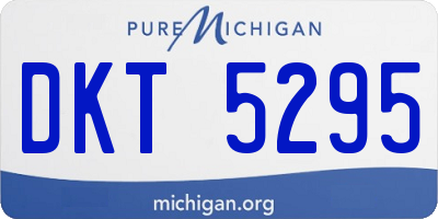 MI license plate DKT5295