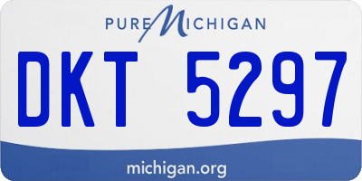 MI license plate DKT5297