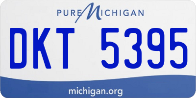MI license plate DKT5395