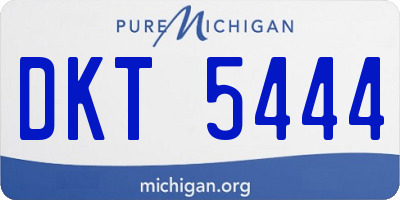 MI license plate DKT5444
