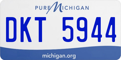 MI license plate DKT5944