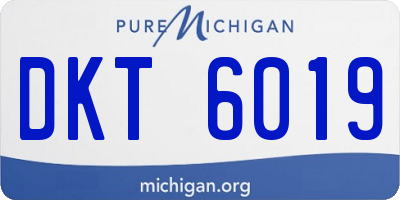 MI license plate DKT6019