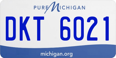 MI license plate DKT6021