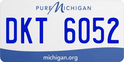 MI license plate DKT6052