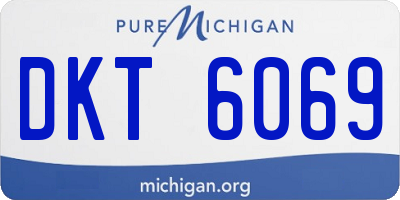 MI license plate DKT6069