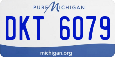 MI license plate DKT6079