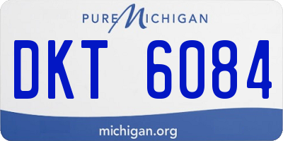 MI license plate DKT6084