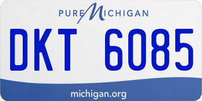 MI license plate DKT6085
