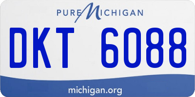 MI license plate DKT6088