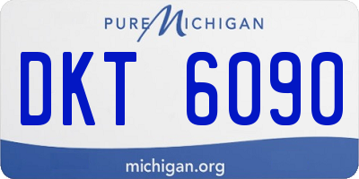 MI license plate DKT6090