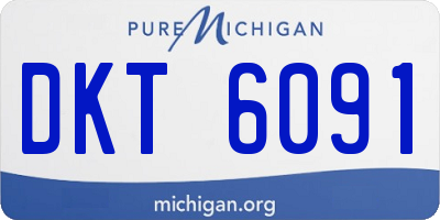 MI license plate DKT6091