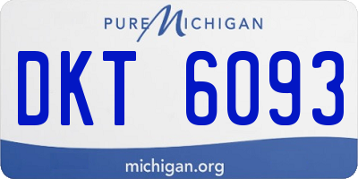 MI license plate DKT6093
