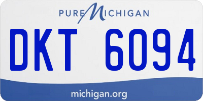 MI license plate DKT6094