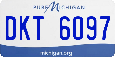 MI license plate DKT6097