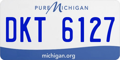 MI license plate DKT6127