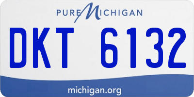 MI license plate DKT6132